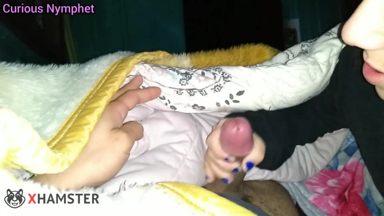 Adrian And Curious: Curious Nympho beginner blowjob, hot fuck in big ass with...