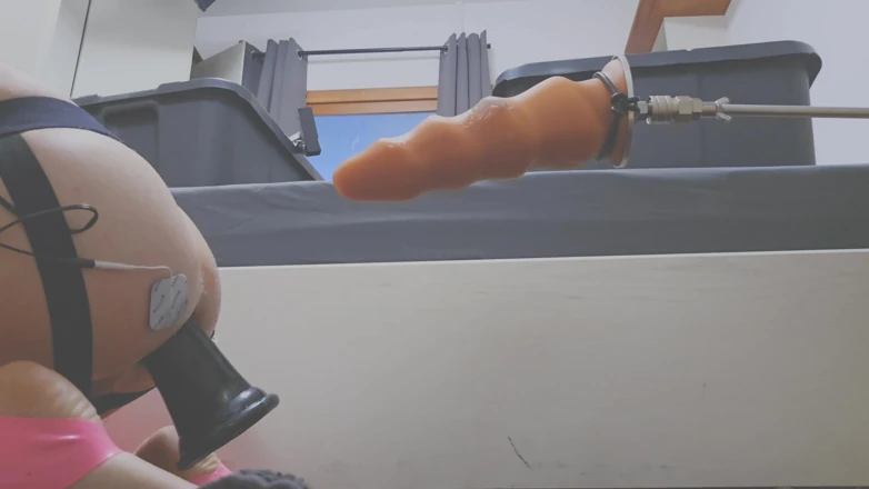 E-stim with Anal Plug and Estim Pads