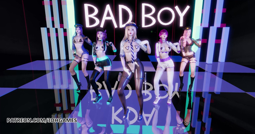 3D-Hentai Games: Red Velvet - Bad boy strip dance, Ahri, Akali, Kaisa, Evelynn,...