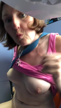 Power Pissing on the Train by Hot, Sexy, Hairy Hippy Rachel Wriggler - Who Loves Getting Her Amazing Tits Out!