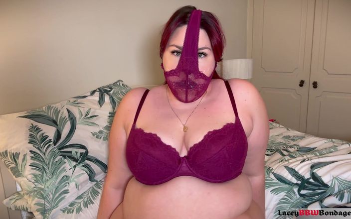Lacey BBW Bondage: Ghairah Purple: Pantyhood dan Purple Gag Extravaganza