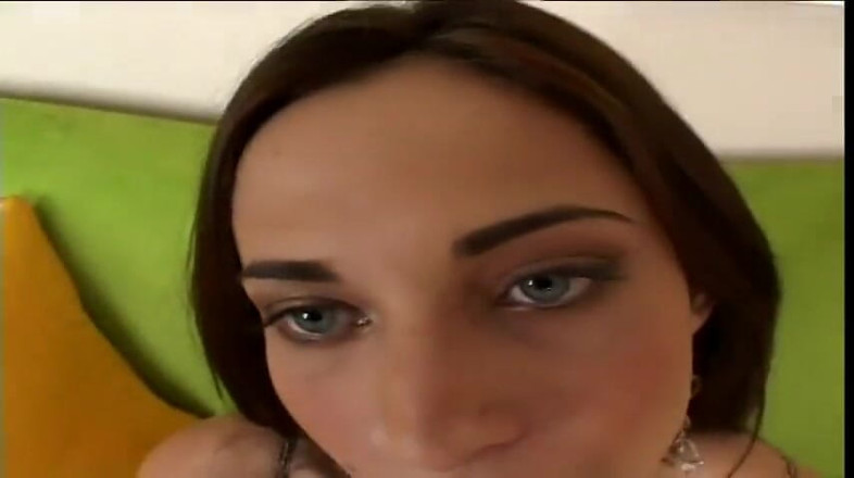 Wild Suckers: POV of olive skinned honey in blue lingerie sucking dick