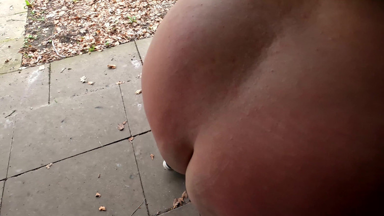 Bouncy Tits Action: Ass Spanking in the Hut