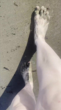 Strandfüße necken