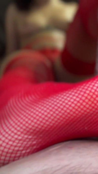 Fishnets Footjob