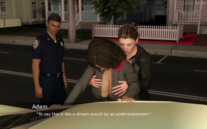 Porny Games: Project hot wife - Getting touched by sexy policewoman (34)