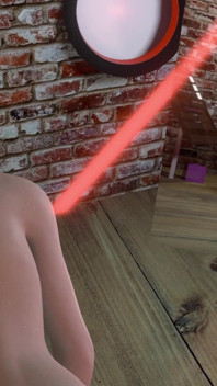 3D blonďatá asijská děvka sedí na velkém čůrákovi