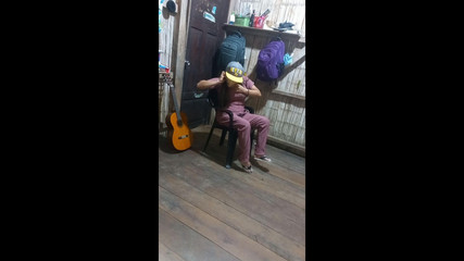 Martin13: Oude predikant van het Woord van Christus praat met zijn...