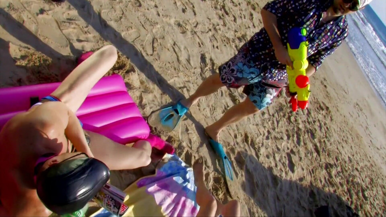 Porn Amazing: Beach holiday a cunt eager for two cocks
