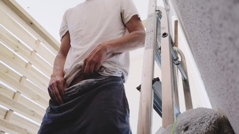 Rafael Torreano: Gardener Caught Jerking in the Garage