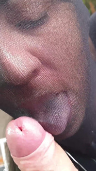 Caméra, POV, pipe, bas nylon noir
