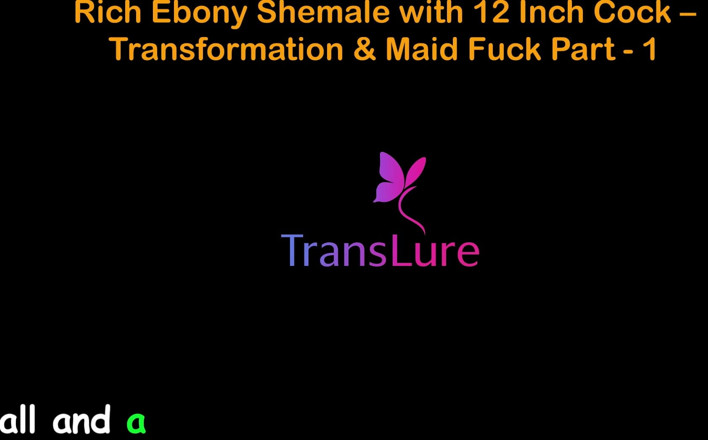 TransLure: Cerita seks audio Inggeris shemale eboni kaya dengan zakar 12 inci -...