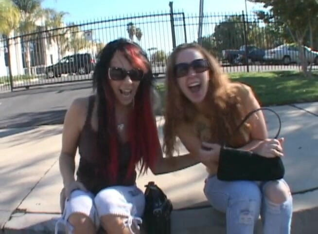 Cock Fest: Two gorgeous babes sucking cocks