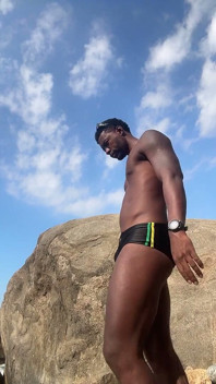Pissing on the Beach BBC Hard Cock