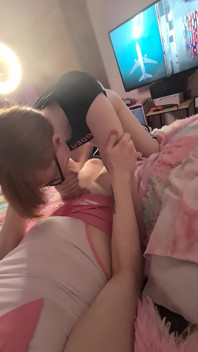 Sucking off a Sexy Trans with a Huge Dick and Swallowing Her Load