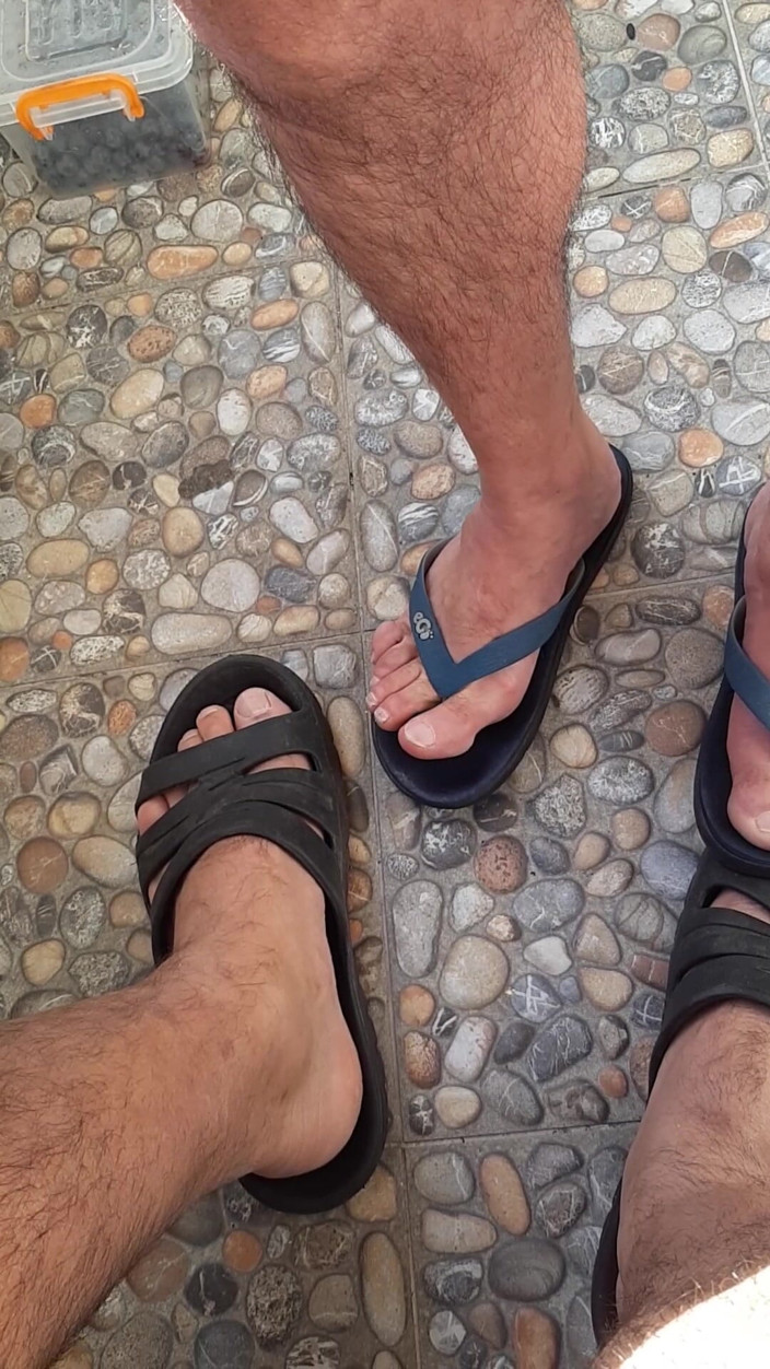 Grand Dick: Feet and Dicks on the Balcony