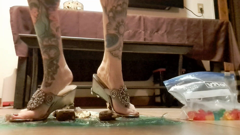 PandoraSG: Stomped Treats oleh Femdom Wedge Sandals