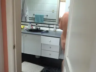 Ardientes69: On Stepmom in the Bathroom as She Gets Ready to...
