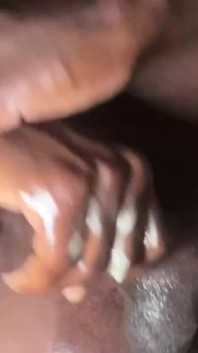 Horny Breeding Big Black Cock Stroking and Cumming Hard