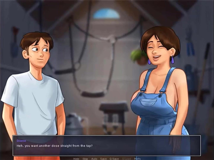 Cartoon Play: Summertime saga part 41 - fuck stepaunts big boobs