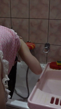 Washing My Hair in the Shower