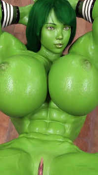 Nackte flexing-session