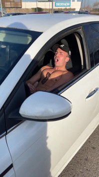 Alone in the Car - Hector Jerks off Like Never Before in the Parking Lot