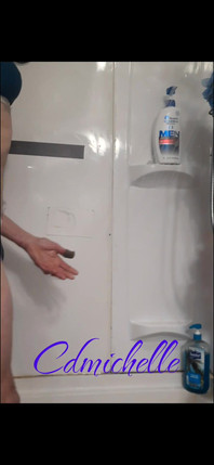 Crossdresser Cdmichelle Getting Ready to Take a Swimsuit Shower