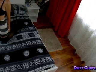 Dirty Couple: POV een magere sletterige brunette neuken