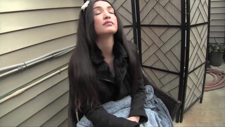 Eros POV - Liberated Eye: Naughty teen jerks her stepdad's cock outdoors
