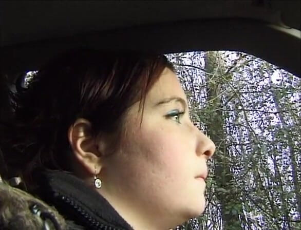 Horny TS babes: French tranny blowing dick outdoors