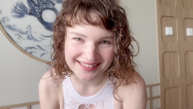 CandyWarhole: Sex with Cutie in Lace Stockings POV Cum in Mouth