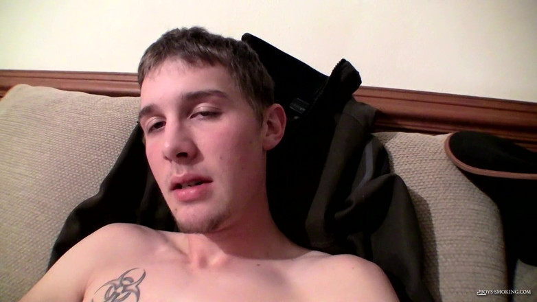 Boys Smoking: Cowboy Ty Smoke &amp; Stroke