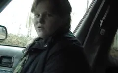 A chubby German lady enjoys sucking a hard cock in the back of the car 2