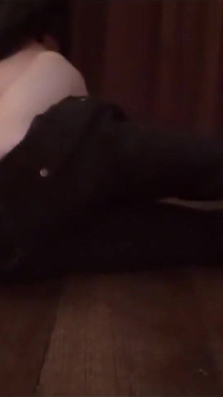 Pants Pulled Down, Dick Between Legs, Jon Arteen Shows His Smooth Tight Ass Hole, Wanks His Horny Twink Cock From Behind