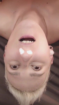 Hot Blonde Loves to Sniff Hard Cock and Take Cum in Her Nose! Full Scene!