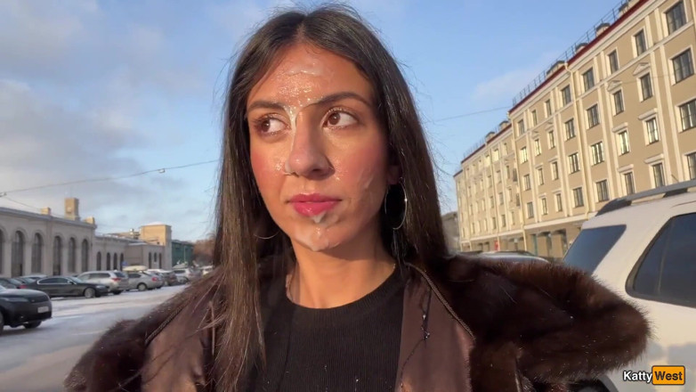 Katty West: Muie nebună în mașină și cumwalk