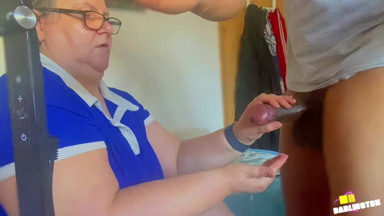 Daddykane: Mature GILF Handles Her Lovers Cock Making Cock Drip with...