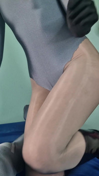 POV Elena Clark Zentai catwomen masturbação