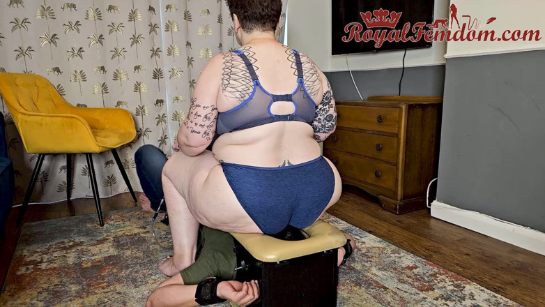 Royal Femdom: Locked Beneath My Gassy Ass