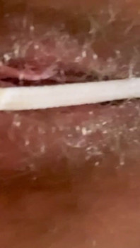 Cspot Sneak Peek of Dripping Hairy Pussy From Below
