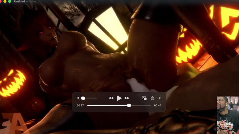 Good news media: 대머리 보지를 질싸하는 할로윈 자지, 정액으로 얼굴을 덮는 Gemma