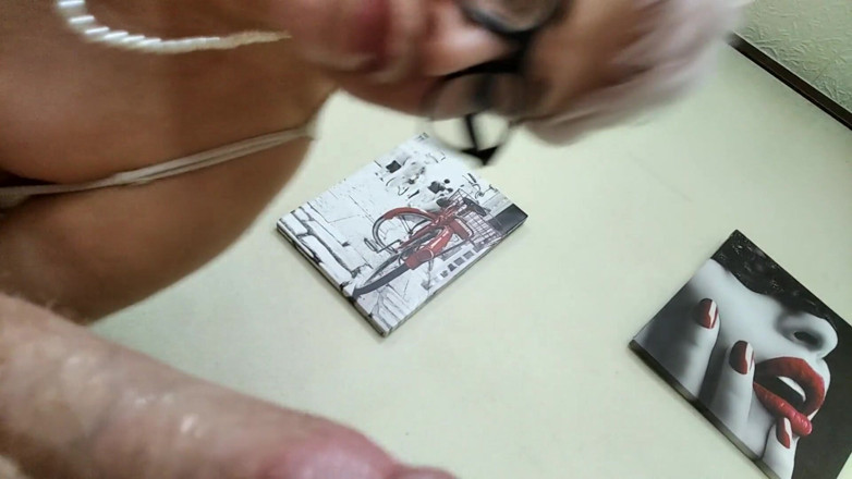 AimeeParadise: I slap my slut wife with a dick on her...