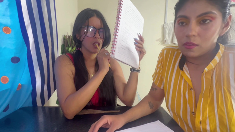 Lady: Perverted Green Old Man Fucks the Two Lesbian College Students.