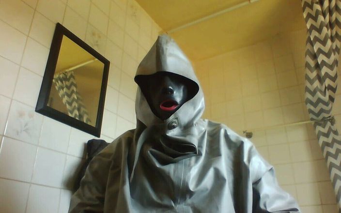 Jameschris1234: Me Jameschris Playing in My Chemical Suit Top and Masks