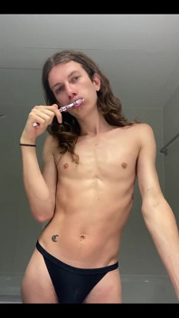 French Femboy Showers and Got Ready for a Date