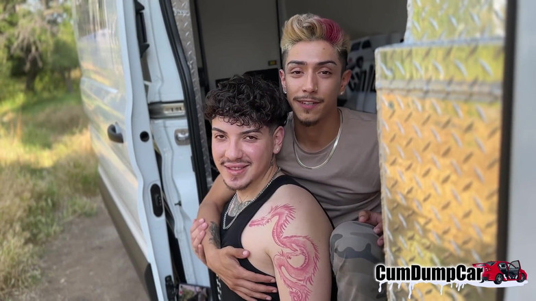 CumDumpCar: Sucer Un Voyou, Dl, Homie, Voiture, Plaisir, Gay Hardcore
