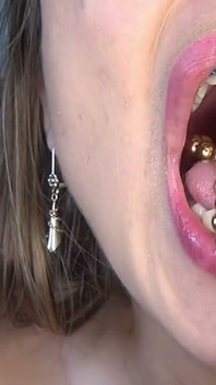 Swallowing and Putting Golden Pearls in My Vagina