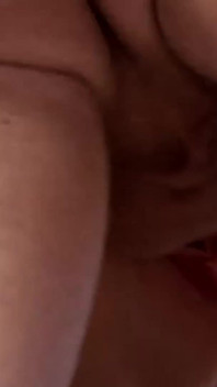 Beautiful teen is pleasing her bf's cock with her huge boobs