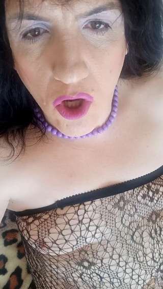 Ancke: Shemale Celeste playing with herself